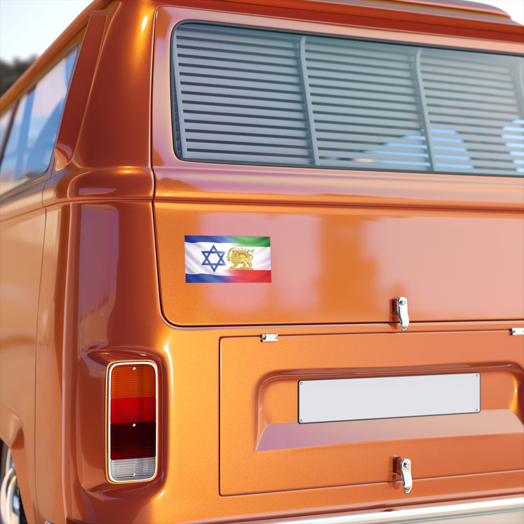 Persian & Israeli Flag Bumper Sticker – Jewish & Persian Heritage Pride