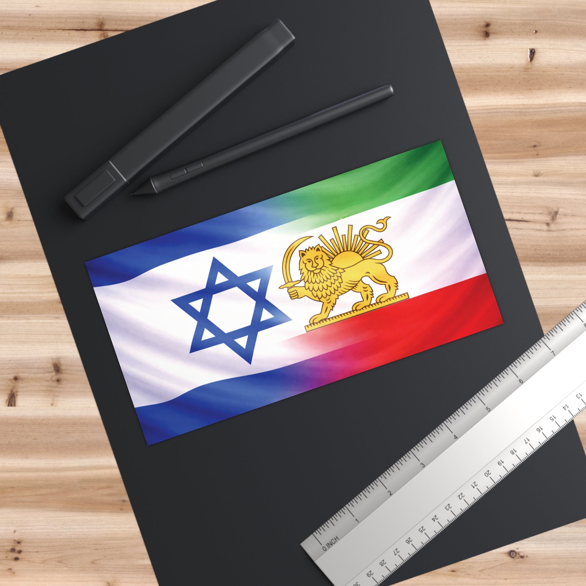 Persian & Israeli Flag Bumper Sticker – Jewish & Persian Heritage Pride
