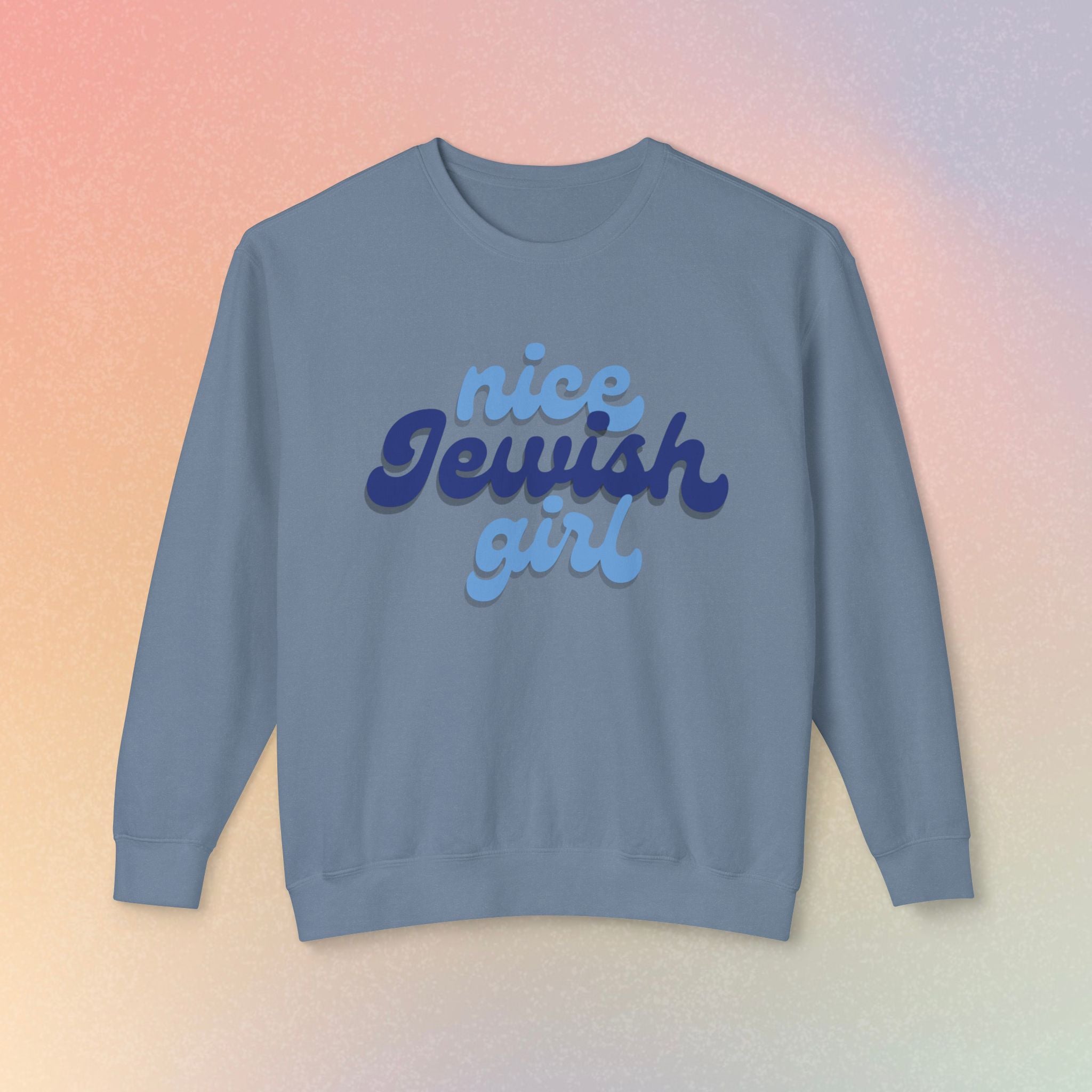 Nice Jewish Girl Sweatshirt | Female Jewish Pride Crewneck