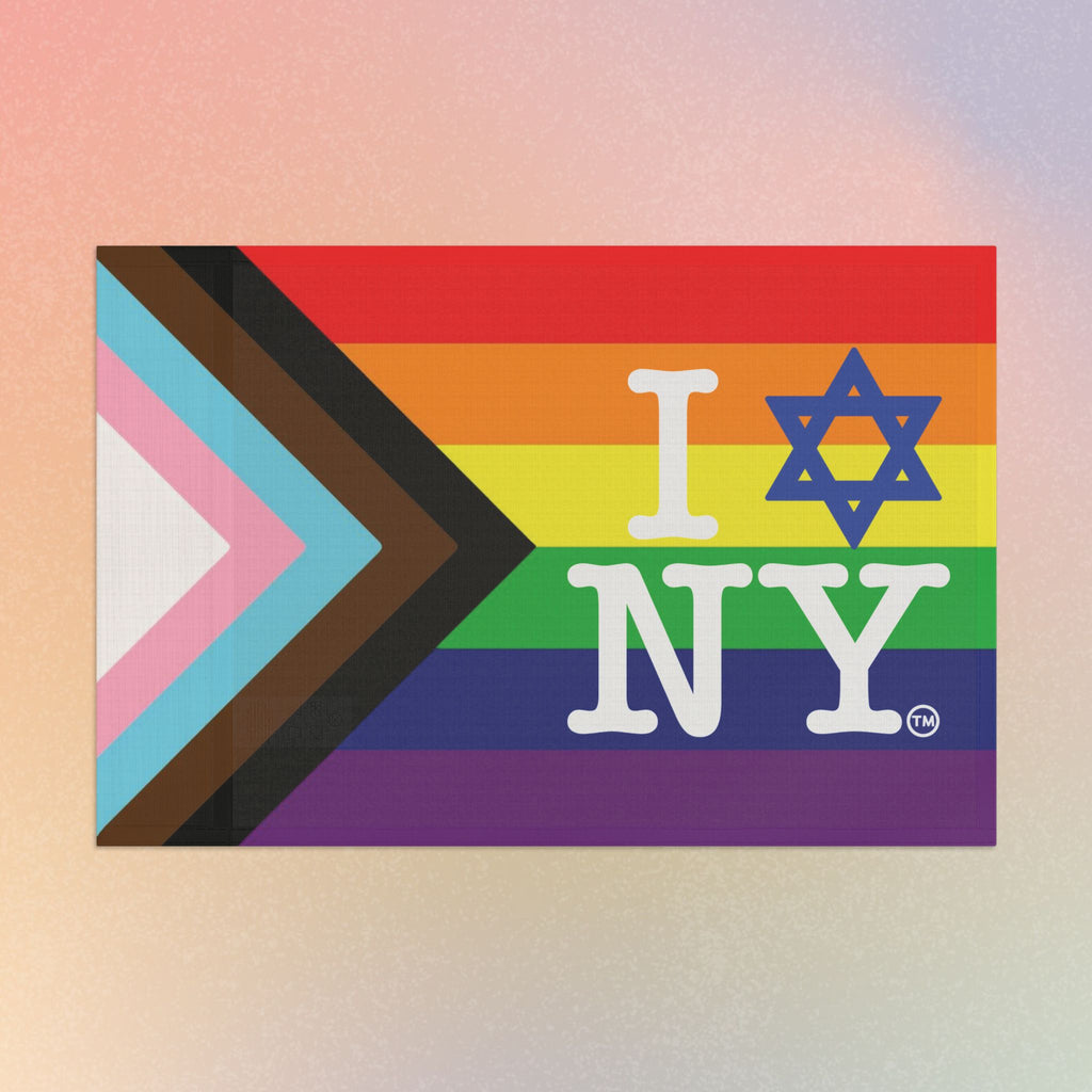 LGBTQIA I Love NY Jewish Star Flag