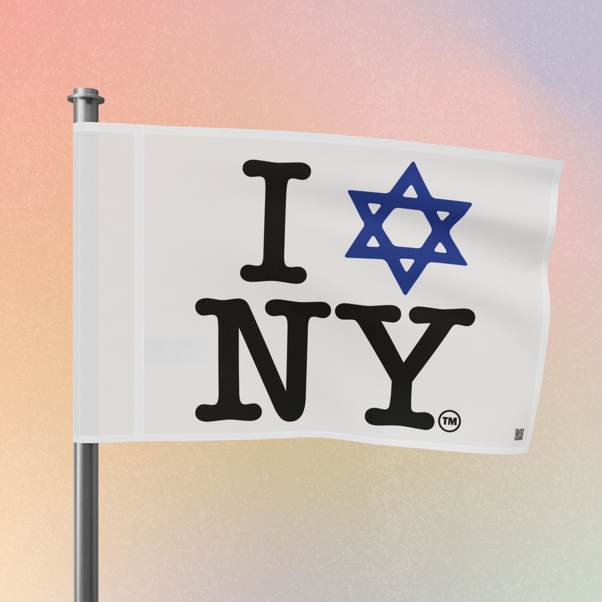 I Love NY Magen David Flag | Jewish New York Pride Flag