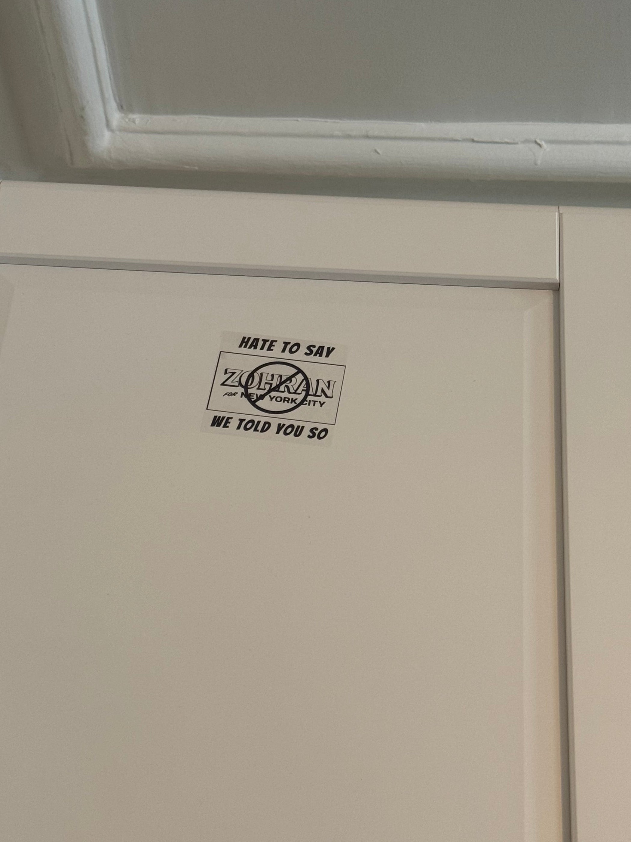 HATE TO SAY WE TOLD YOU SO (Zohran Mamdani) (100pc) Holographic & Clear Thermal Stickers