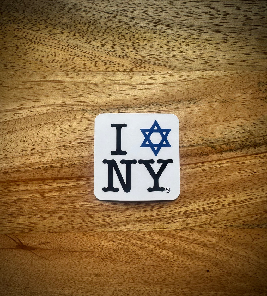 I LOVE NEW YORK Jewish Star Stickers