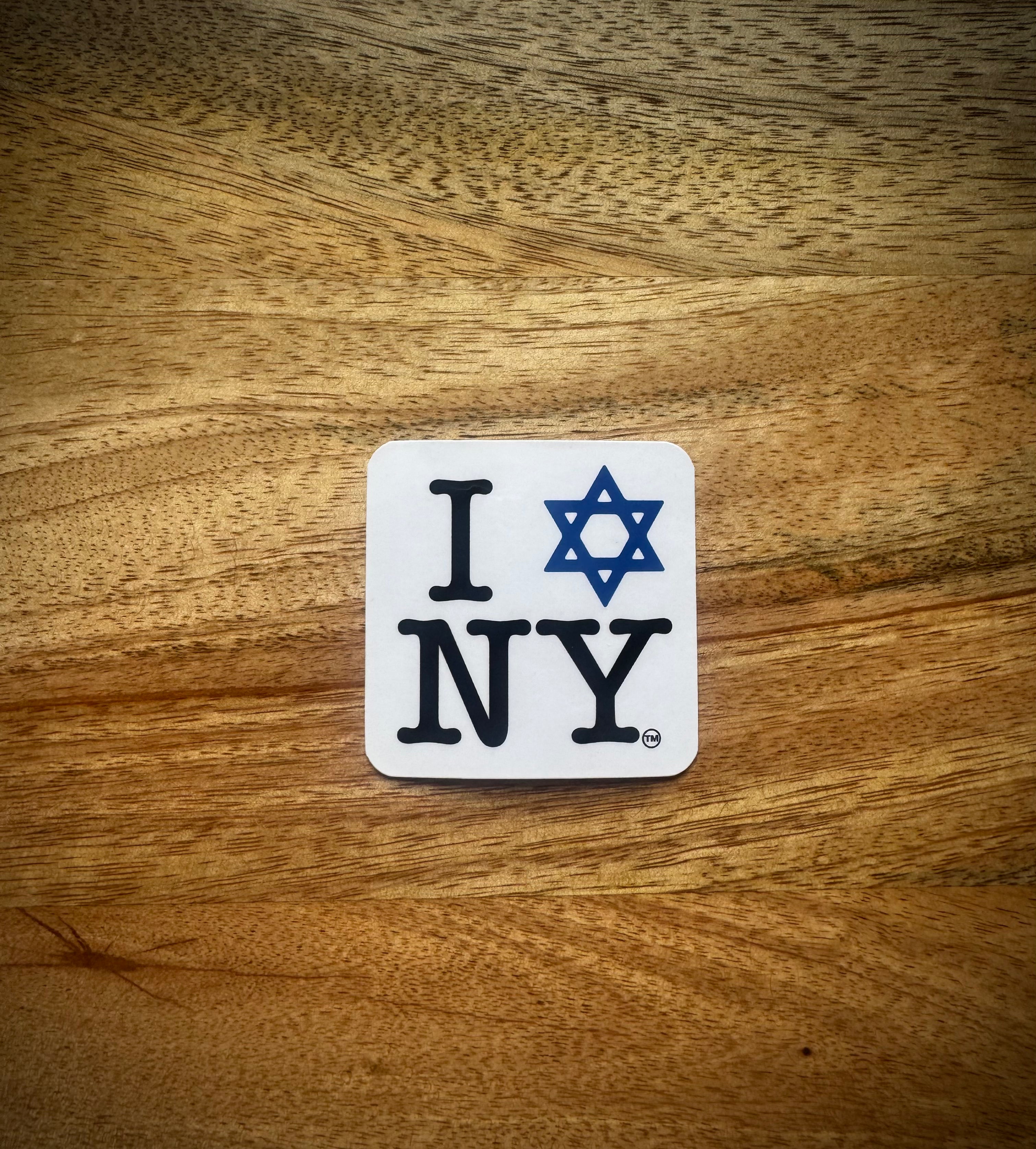 I LOVE NEW YORK Jewish Star Stickers