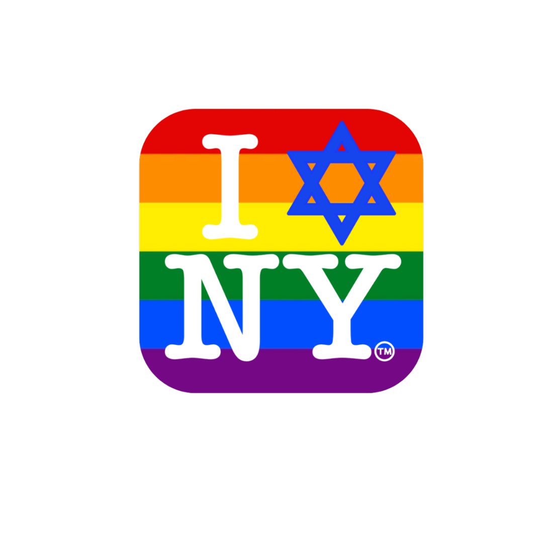 I Love New York Jewish Star LGBTQ Pride Sticker