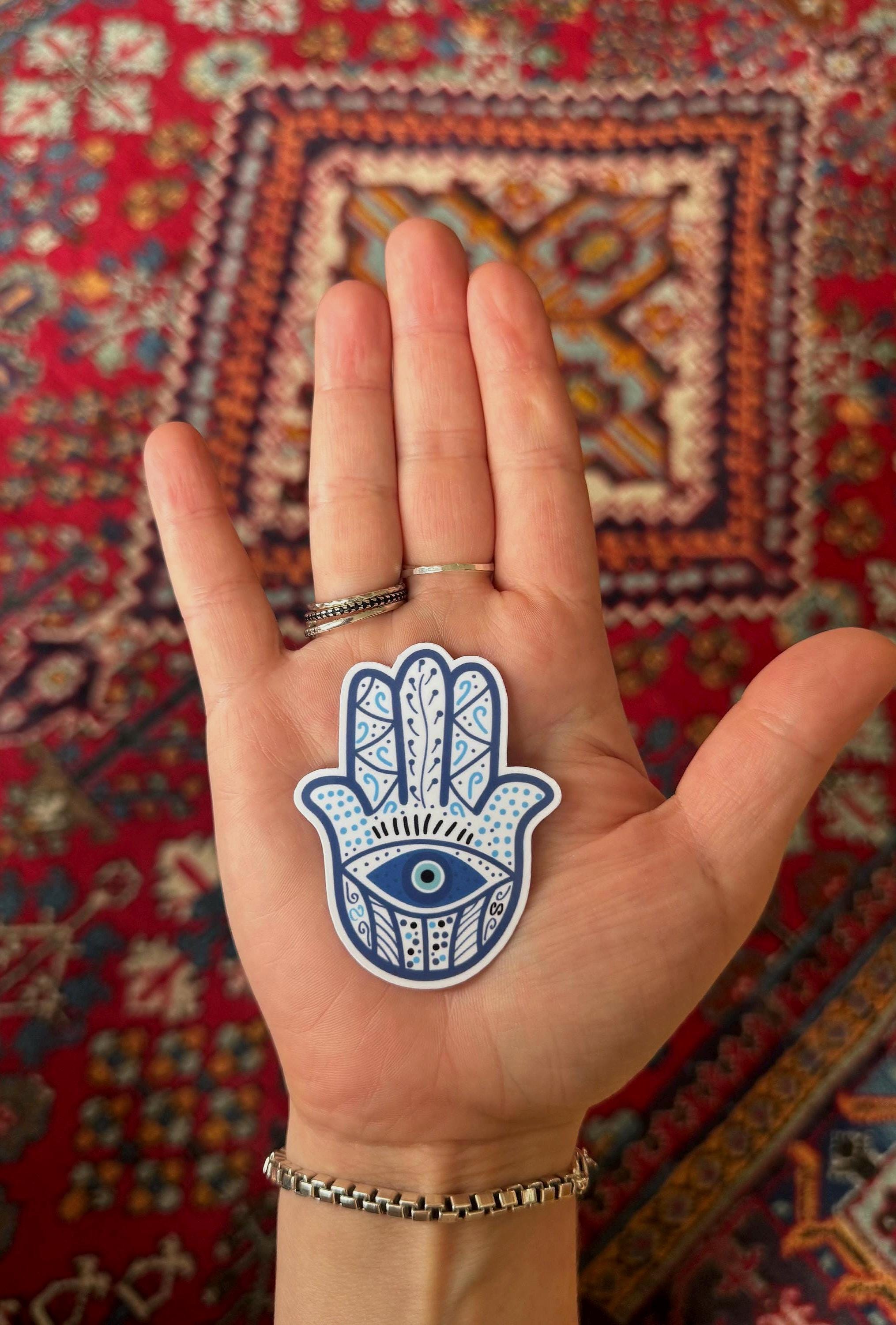 Hamsa Evil Eye Sticker