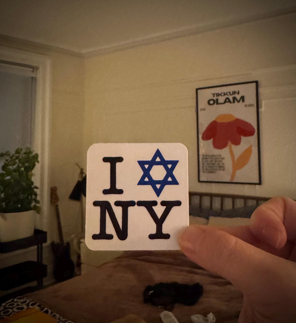 I LOVE NEW YORK Jewish Star Stickers