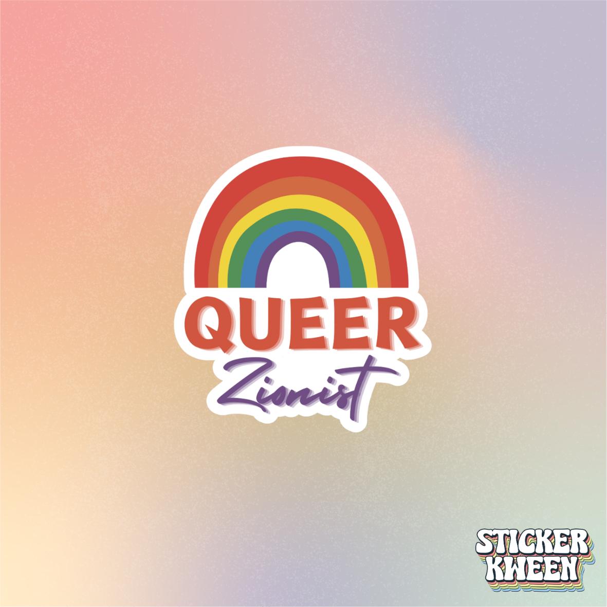 Queer Zionist Sticker