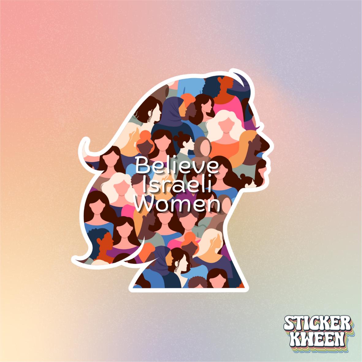 Believe Israeli Women Sticker