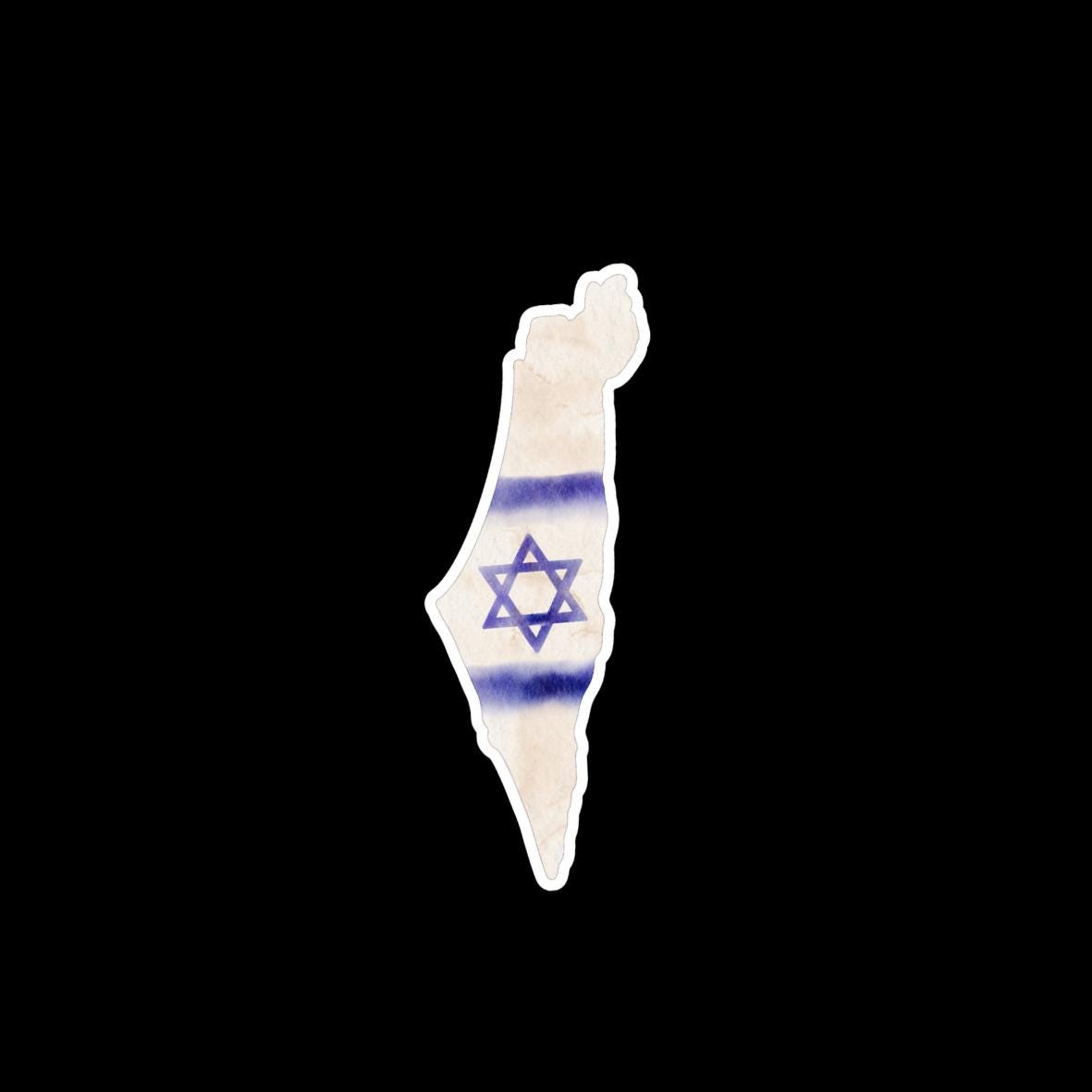 Judea Stickers (5-Pack): Israel Flag, Chai, Jerusalem Stamp, Magen David, Israel Menorah Emblem)
