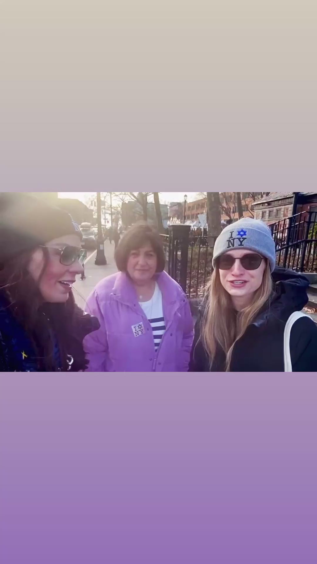 I Star of David Love NY Knit Embroidered Beanie | Jews Love New York