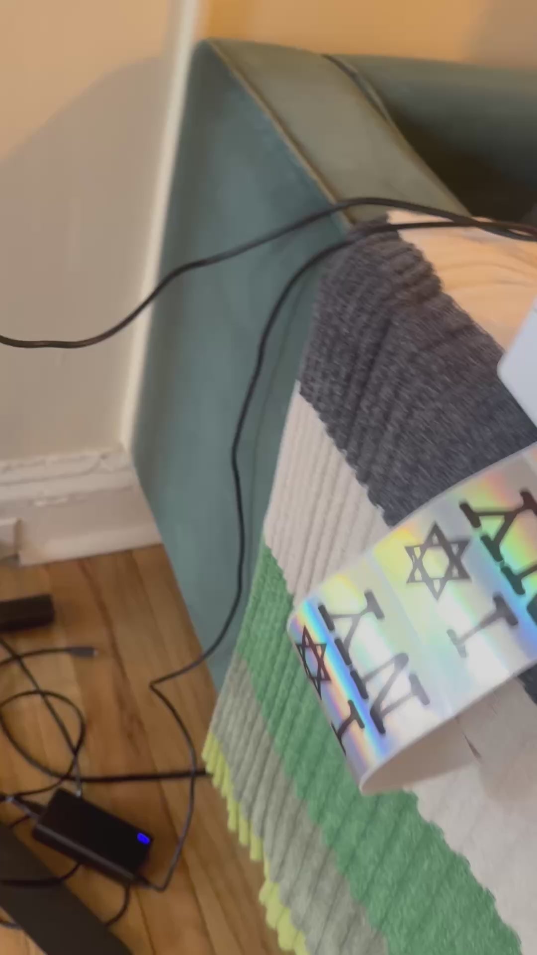 I LOVE NEW YORK (50pc) Jewish Star Holographic Thermal Stickers