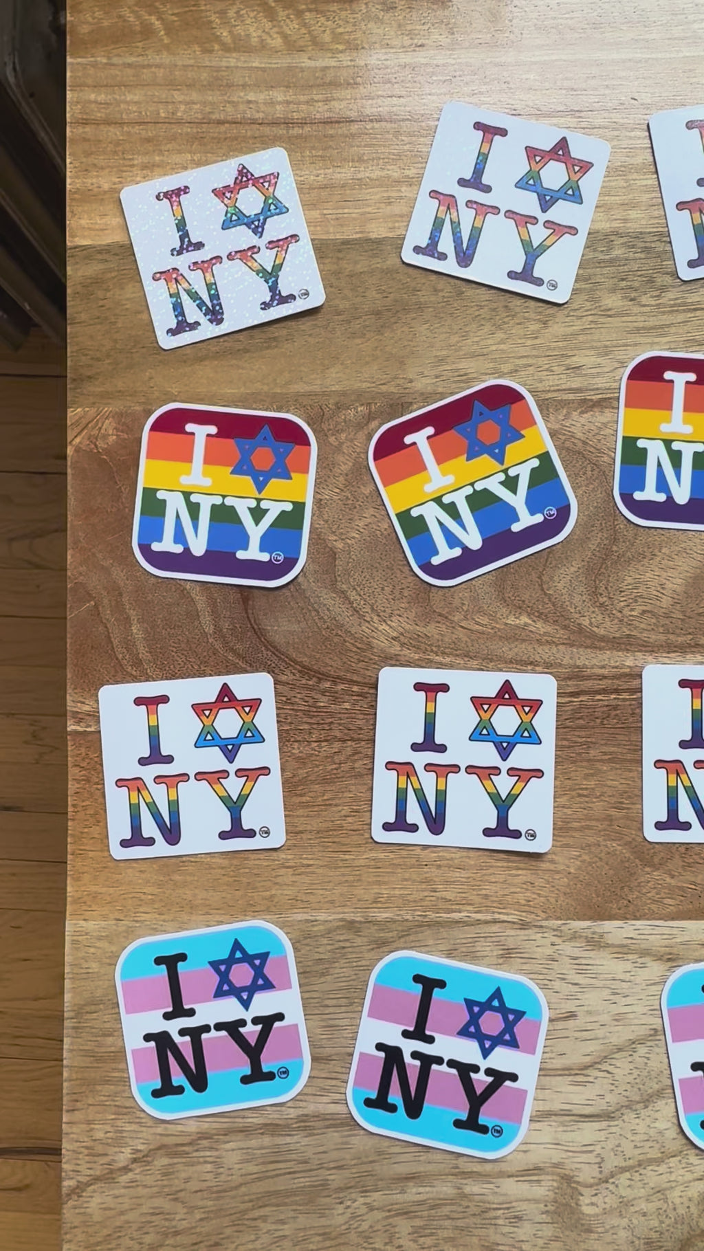 I Love New York Jewish Star LGBTQ Pride Sticker